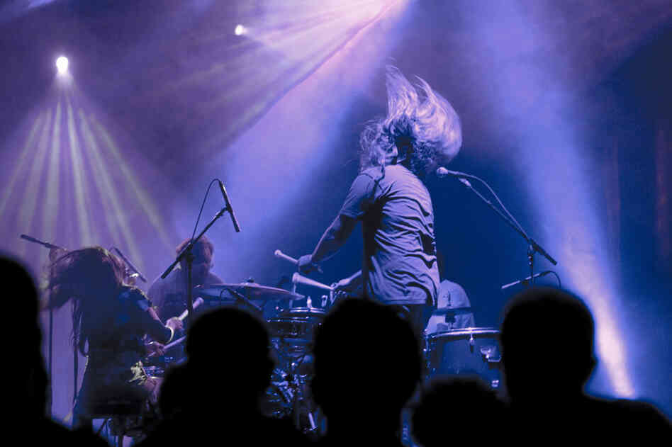 Foot Village: four drummers, four screamers, hundreds of damaged ears. 