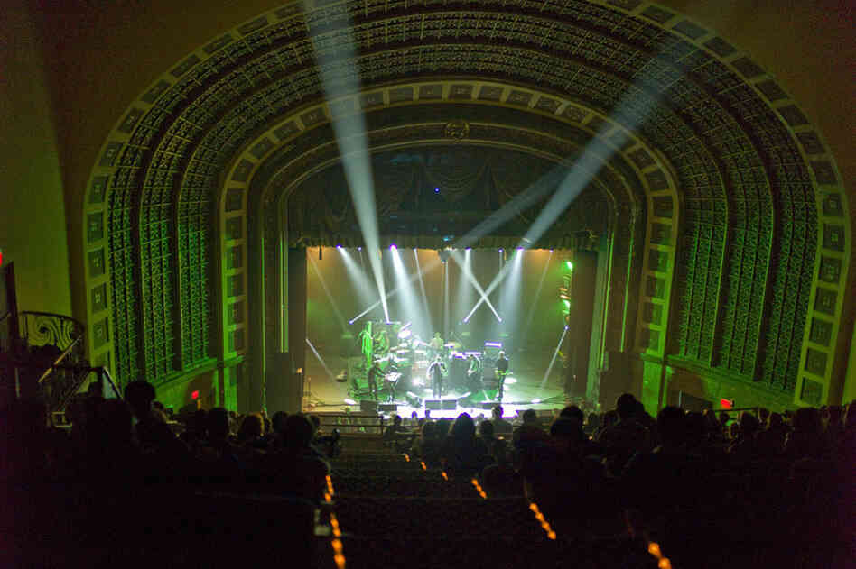 From the balcony of the Paramount Theatre. 