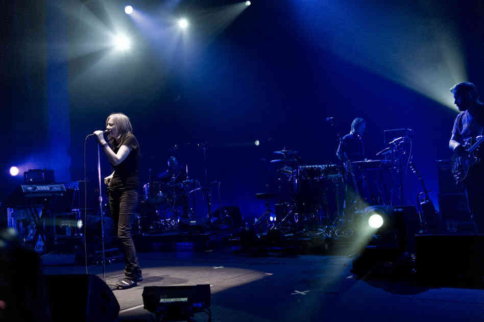 It was too quick a moment to capture, but Portishead's Beth Gibbons actually stage dove at the encore on Saturday night. 