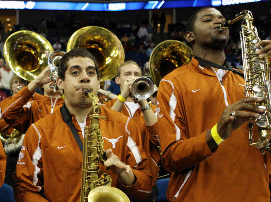 The Texas Longhorns band performs during a basketball game against the Oakland Golden Grizzlies on March 18. A challenge to the admissions policy at University of Texas, Austin, contends that the school does not need to consider race to achieve a diverse student body. The Texas Longhorns band performs during a basketball game against the Oakland Golden Grizzlies on March 18. A challenge to the admissions policy at University of Texas, Austin, contends that the school does not need to consider race to achieve a diverse student body.