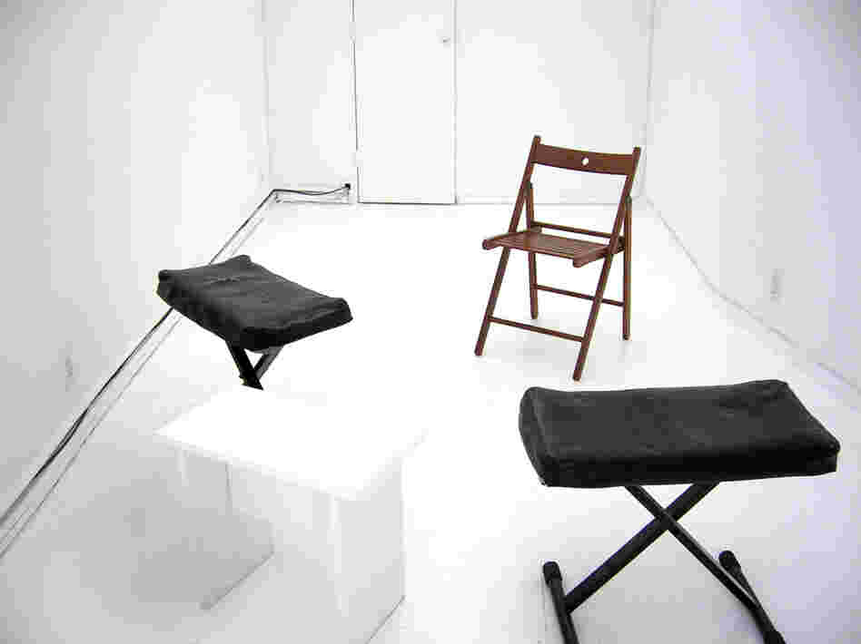 The performance space for one of Laura Marling's "Experiments in Awkwardness." The performance space for one of Laura Marling's "Experiments in Awkwardness."