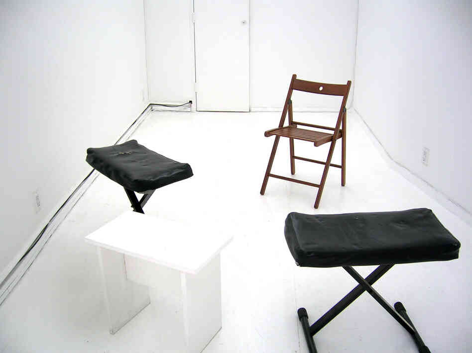 The performance space for one of Laura Marling's "Experiments in Awkwardness." The performance space for one of Laura Marling's "Experiments in Awkwardness."