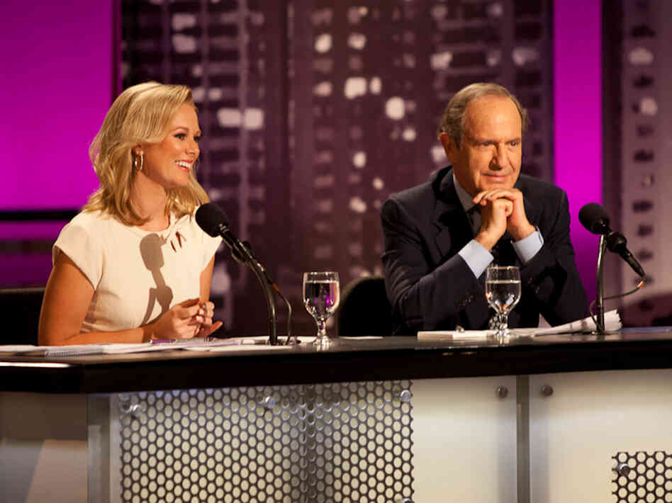 Margaret Hoover and Mort Zuckerman argued that "Grandma's Benefits Imperil Junior's Future" during an Oxford-style debate at New York University's Skirball Center.