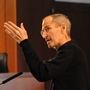 In June, Steve Jobs spoke at a Cupertino City Council meeting to show off his plan for a new headquarters. Even though he was looking quite unwell, he still knew all of the project's details. In June, Steve Jobs spoke at a Cupertino City Council meeting to show off his plan for a new headquarters. Even though he was looking quite unwell, he still knew all of the project's details.
