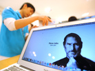 A tribute to Apple co-founder Steve Jobs on a MacBook at an Apple Store in Seoul, South Korea, Oct. 6, 2011. A tribute to Apple co-founder Steve Jobs on a MacBook at an Apple Store in Seoul, South Korea, Oct. 6, 2011.