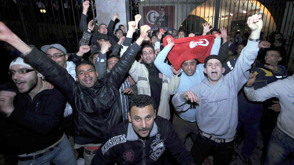 If the Nobel Peace Prize is to go to someone involved with the Arab Spring, it may be difficult to choose who gets the award. Here, men celebrate in Tunis after President Zine El Abidine Ben Ali said he would not seek another term. If the Nobel Peace Prize is to go to someone involved with the Arab Spring, it may be difficult to choose who gets the award. Here, men celebrate in Tunis after President Zine El Abidine Ben Ali said he would not seek another term.