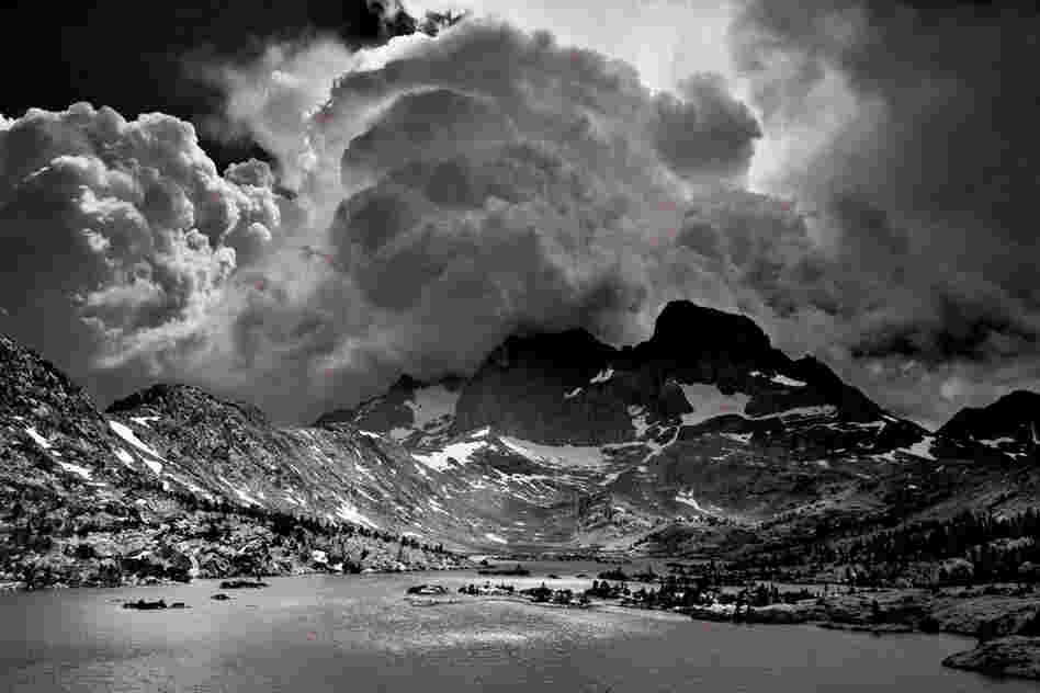 Late summer thunderheads build above Garnet Lake.