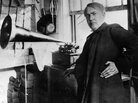 Thomas Edison transformed American industry and culture with his inventions, such as the phonograph and the motion picture camera. He also developed a long-lasting electric light bulb and founded General Electric. Thomas Edison transformed American industry and culture with his inventions, such as the phonograph and the motion picture camera. He also developed a long-lasting electric light bulb and founded General Electric.