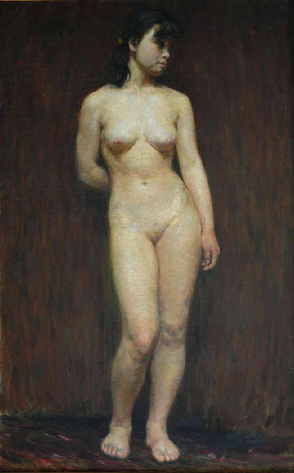 Chinese artist Wang Yanqing says he was one of several art students who painted this model in a class in 1983. It appears that one of those paintings was falsely billed as being the work of a famous Chinese artist, and auctioned off for more than $11 million last year. Chinese artist Wang Yanqing says he was one of several art students who painted this model in a class in 1983. It appears that one of those paintings was falsely billed as being the work of a famous Chinese artist, and auctioned off for more than $11 million last year.