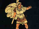 Aeneas in a scene from Virgil's Aeneid. Aeneas in a scene from Virgil's Aeneid.
