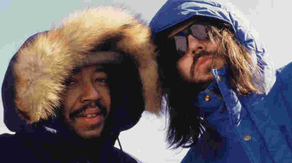 Russell Simmons and Rick Rubin as new business partners, in a mid-'80s candid shot from Def Jam Recordings: The First 25 Years of the Last Great Record Label.