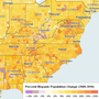 A graphic shows population growth rates for Hispanics in America. A graphic shows population growth rates for Hispanics in America.