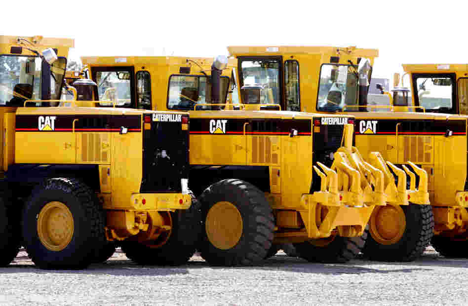 Caterpillar products produced in Illinois, like the ones shown above, will be able to be exported to South Korea, Colombia and Panama duty free if Congress passes trade agreements with those countries on Wednesday. Obama says the agreements will provide a major boost to U.S. exports and support tens of thousands of jobs. 