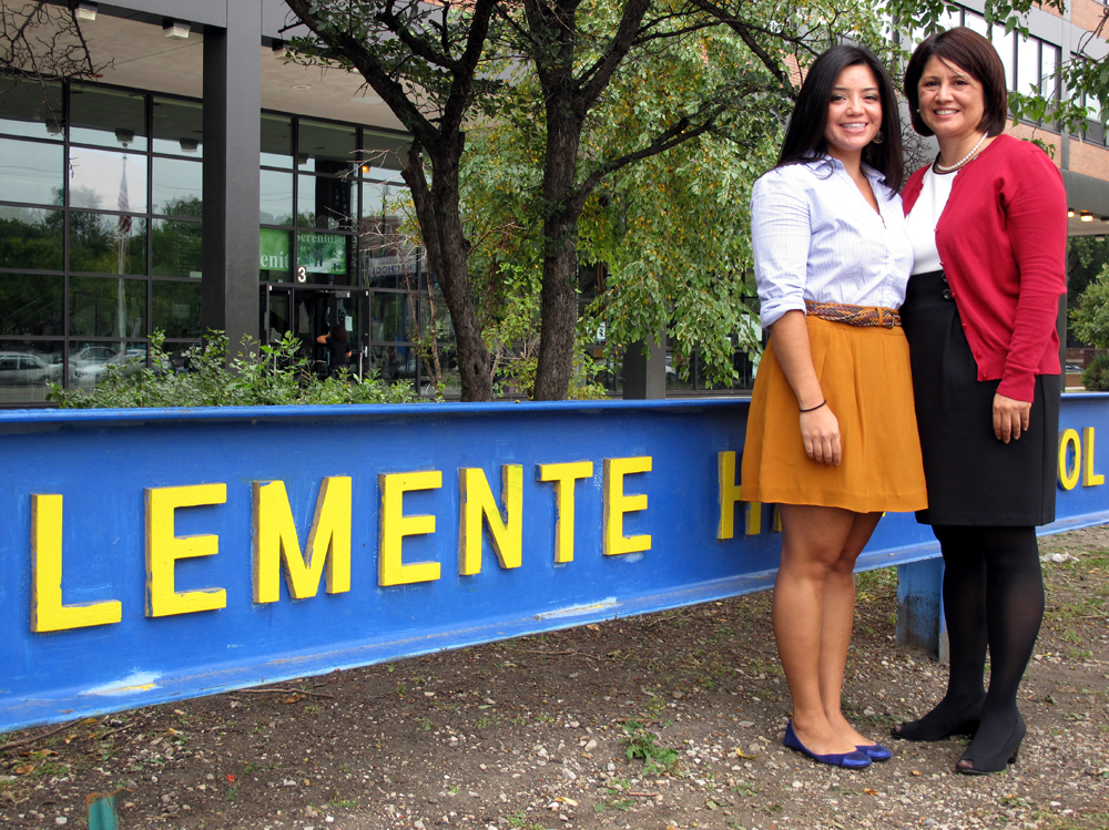 Natalie Ochoa (left) and her mother, Betty Ochoa, say that services at the New Life Covenant church are less formal than those of the Catholic church they once attended.