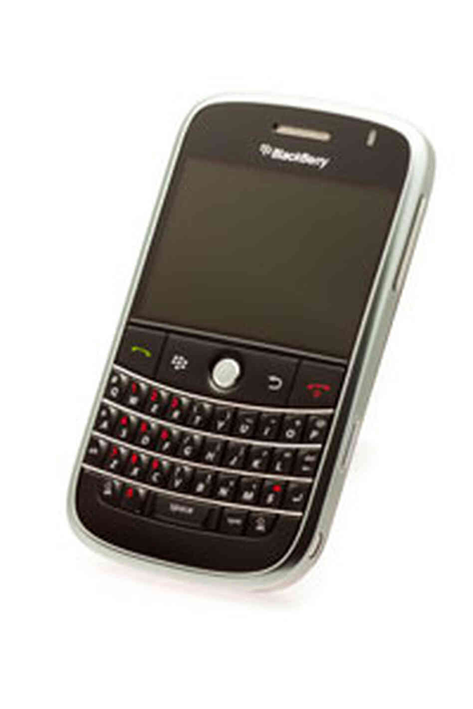An older model BlackBerry.