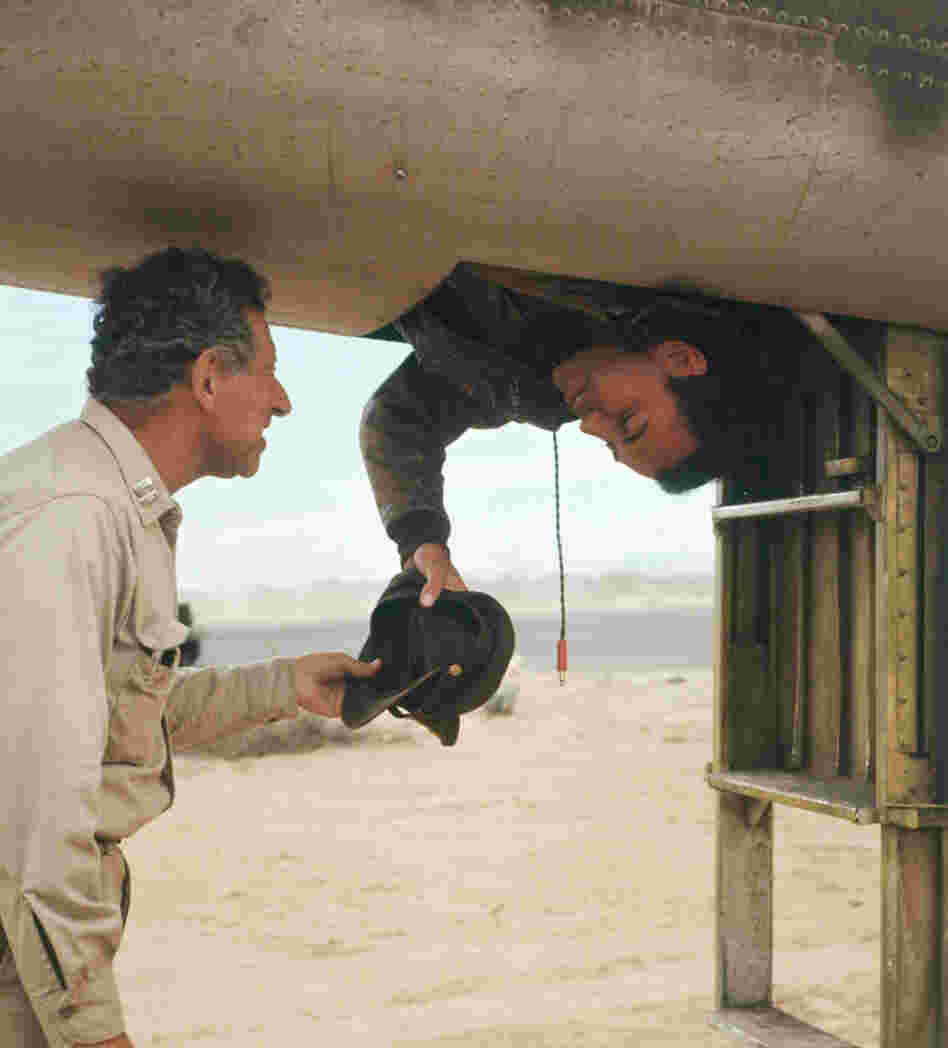  In the 1970 film adaptation of Joseph Heller's novel, physician "Doc" Daneeka (left), played by Jack Gilford, explains the Catch-22 paradox to Capt. John Yossarian (Alan Arkin): "Anyone who wants to get out of combat isn't really crazy," Daneeka says.