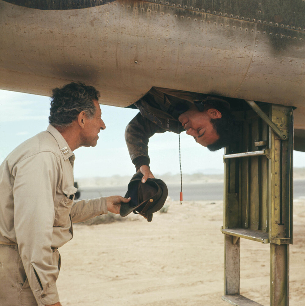  In the 1970 film adaptation of Joseph Heller's novel, physician "Doc" Daneeka (left), played by Jack Gilford, explains the Catch-22 paradox to Capt. John Yossarian (Alan Arkin): "Anyone who wants to get out of combat isn't really crazy," Daneeka says.