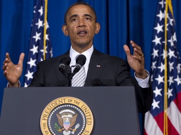 President Obama at the Interior Department in Washington, DC, October 12, 2011. 
