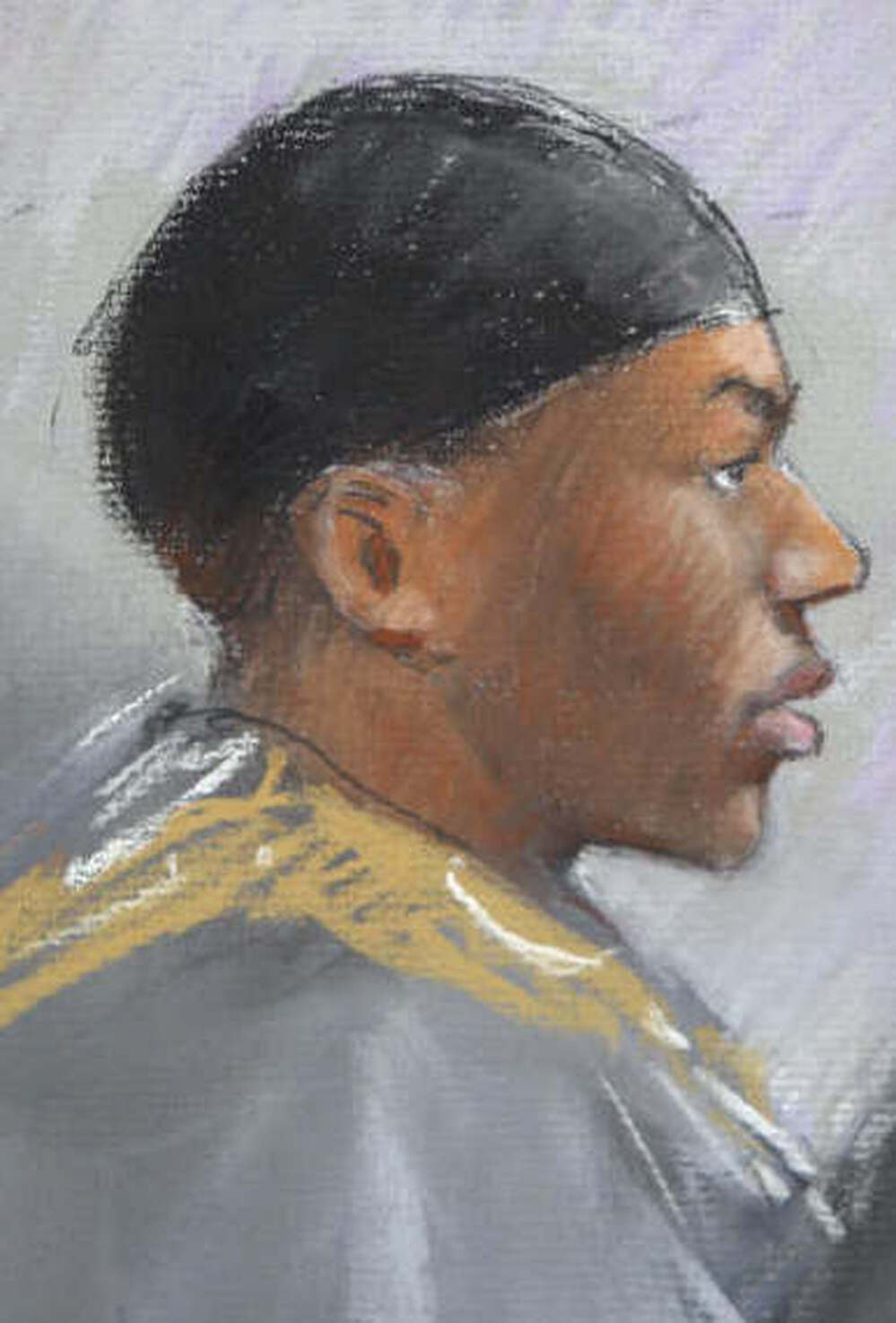 A courtroom drawing, from earlier this week, of Umar Farouk Abdulmutallab.