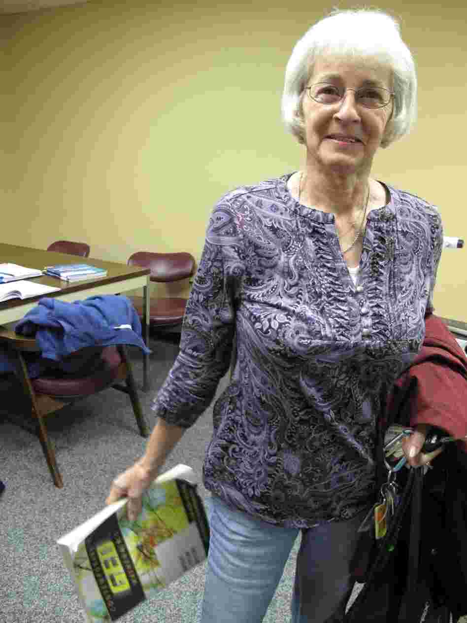 Rosa Sherbert, 68, worked in textiles for about 30 years. Now she's studying to take the GED exam.