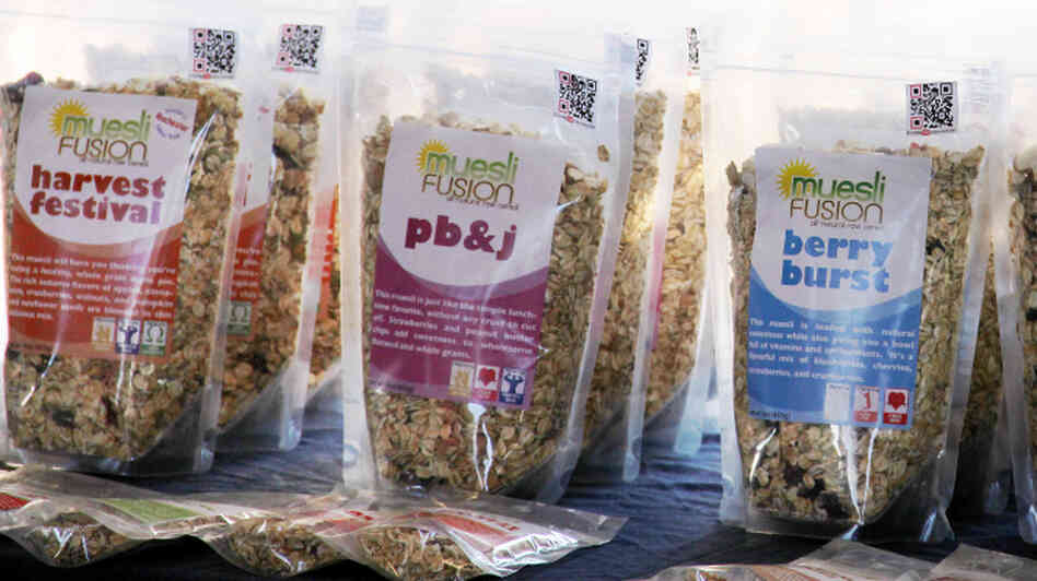 Muesli Fusion for sale at the Rochester Public Market in Rochester, N.Y. Being a local brand has served owner Ian Szalinski well, but he has bigger plans for his cereal business. Muesli Fusion for sale at the Rochester Public Market in Rochester, N.Y. Being a local brand has served owner Ian Szalinski well, but he has bigger plans for his cereal business.