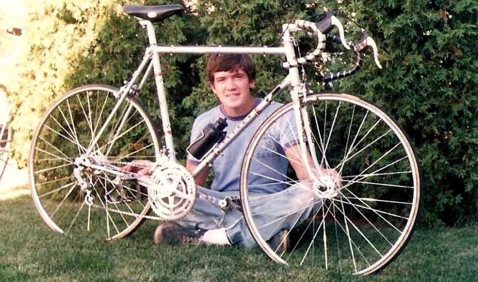 Michael Gill was 21 when he sold his Peugeot racing bike in 1985.