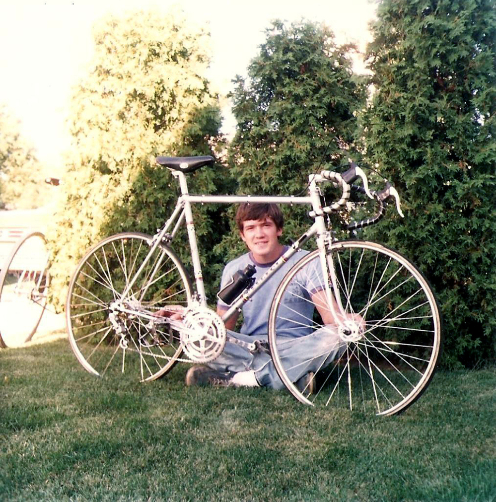 Michael Gill was 21 when he sold his Peugeot racing bike in 1985.