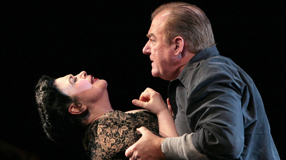 Catherine Malfitano as Beatrice and Kim Josephson as Eddie in William Bolcom's 'A View From The Bridge.'