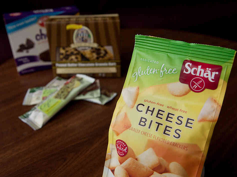 A selection of gluten-free products.