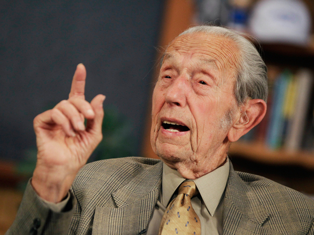 Harold Camping speaks during a May 23, 2011, taping of his radio show Open Forum on the Family Radio Network.