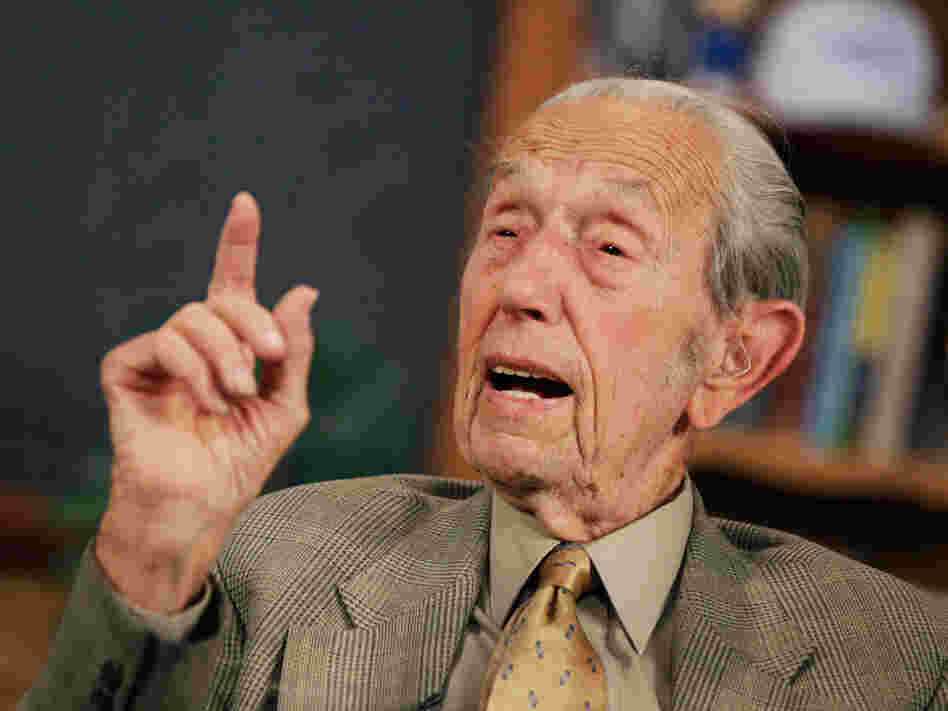 Harold Camping speaks during a May 23, 2011, taping of his radio show Open Forum on the Family Radio Network.