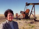 Elouise Cobell, seen here in front of an oil well on the Blackfeet Indian Reservation near Browning, Montana in 1999. Elouise Cobell, seen here in front of an oil well on the Blackfeet Indian Reservation near Browning, Montana in 1999.