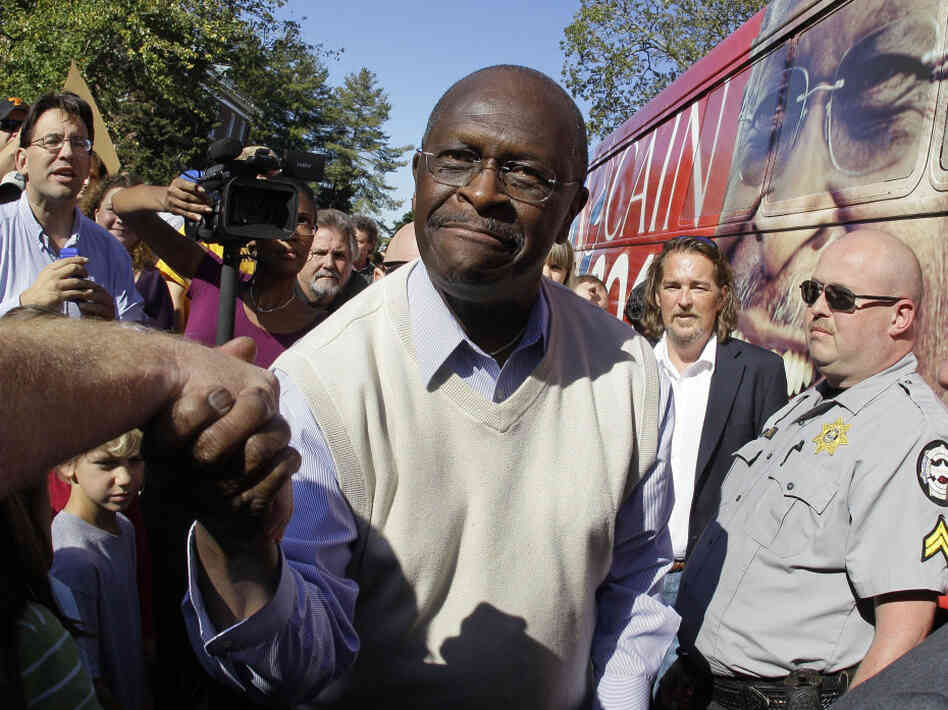 Republican presidential candidate Herman Cain campaigns on Oct. 15 in Cookeville, Tenn. 