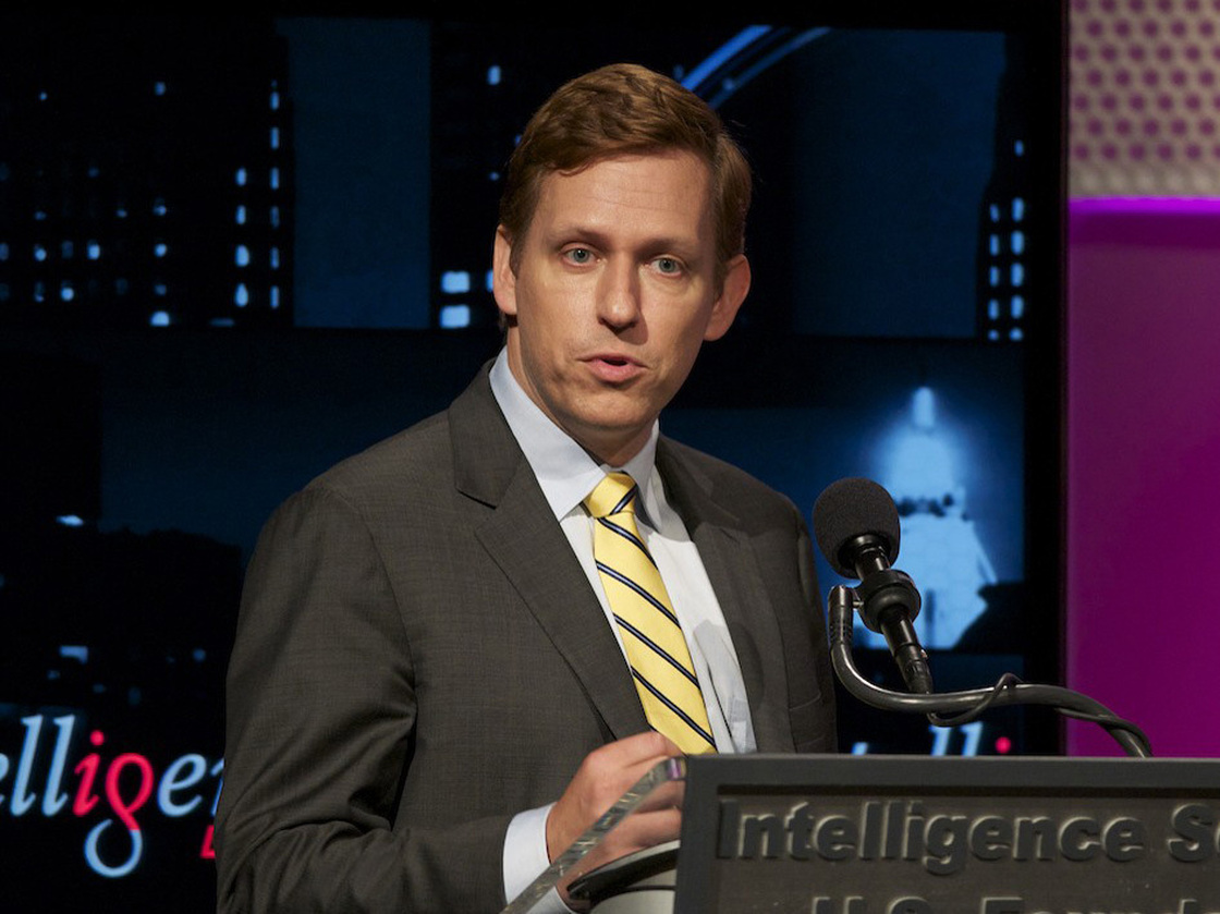 PayPal co-founder Peter Thiel argues for the motion "Too Many Kids Go To College" in an Oct. 12 Intelligence Squared U.S. debate.