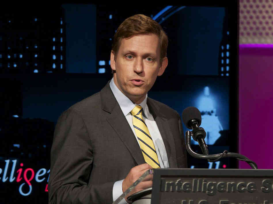 PayPal co-founder Peter Thiel argues for the motion "Too Many Kids Go To College" in an Oct. 12 Intelligence Squared U.S. debate.
