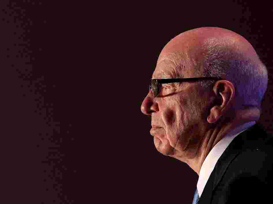 News Corp. CEO Rupert Murdoch pauses as he delivers a keynote address at the National Summit on Education Reform on Oct. 14 in San Francisco.