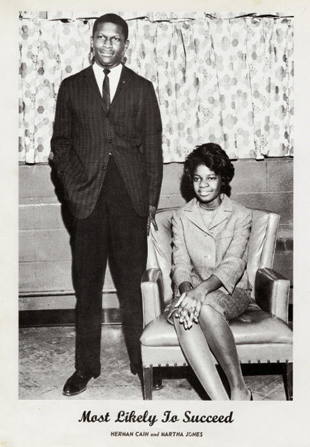 Cain graduated from Morehouse College, where he was named "most likely to succeed."