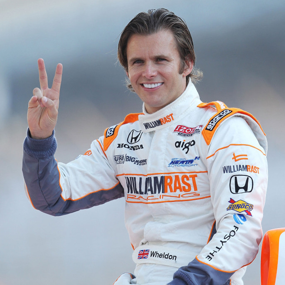 Dan Wheldon of England after winning his second Indianapolis 500 last May. 