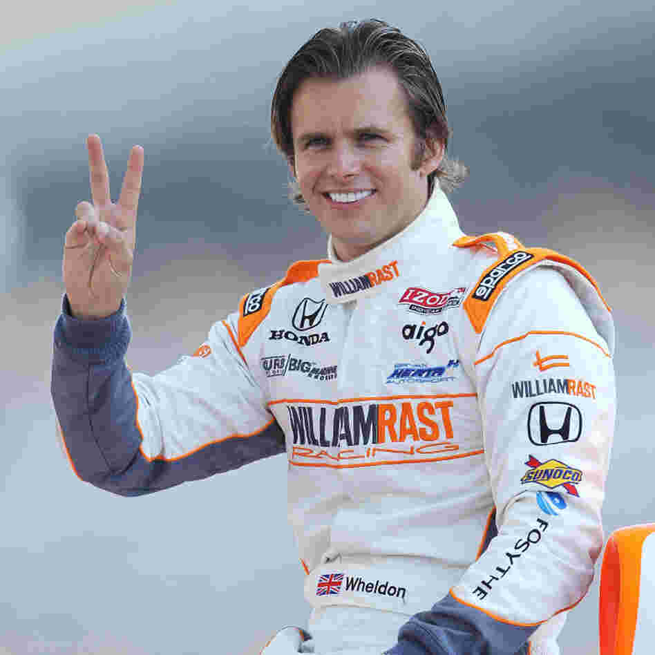 Dan Wheldon of England after winning his second Indianapolis 500 last May. 