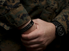 Petty Officer 3rd Class Matthew Nolen, a corpsman with Company L, 3rd Battalion, 8th Marine Regiment, wears a memorial bracelet or KIA (killed in action) bracelet in honor of his fallen squad leader Cpl. Michael W. Ouellette, who was killed during a patrol in Afghanistan. Petty Officer 3rd Class Matthew Nolen, a corpsman with Company L, 3rd Battalion, 8th Marine Regiment, wears a memorial bracelet or KIA (killed in action) bracelet in honor of his fallen squad leader Cpl. Michael W. Ouellette, who was killed during a patrol in Afghanistan.