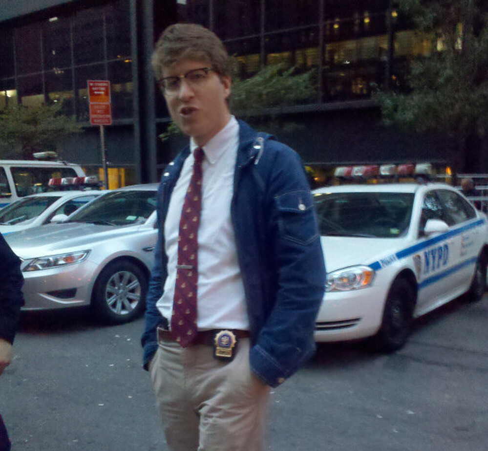 What is likely the first photographic evidence of "Hipster Cop." 