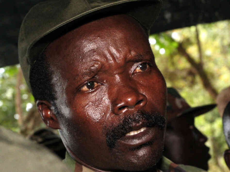 The leader of the Lord's Resistance Army, Joseph Kony, is shown in 2006. He has fought against the Ugandan government for years. The U.S. is now sending 100 military advisers to central Africa to help regional armies fight against Kony's movement.