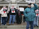 Protesters against Senate Bill 5 during a rally in February 2011 in Columbus. Protesters against Senate Bill 5 during a rally in February 2011 in Columbus.
