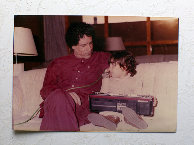 Moammar Gadhafi plays with his daughter. Foreign Policy has a Family Scrapbook, with never-before-seen pictures.