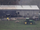 Late Wednesday, authorities were lining up some of the animal carcasses at the farm near Zanesville, Ohio. Late Wednesday, authorities were lining up some of the animal carcasses at the farm near Zanesville, Ohio.