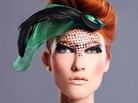 A model wears one of Nailah Lymus's fascinators. A model wears one of Nailah Lymus's fascinators.