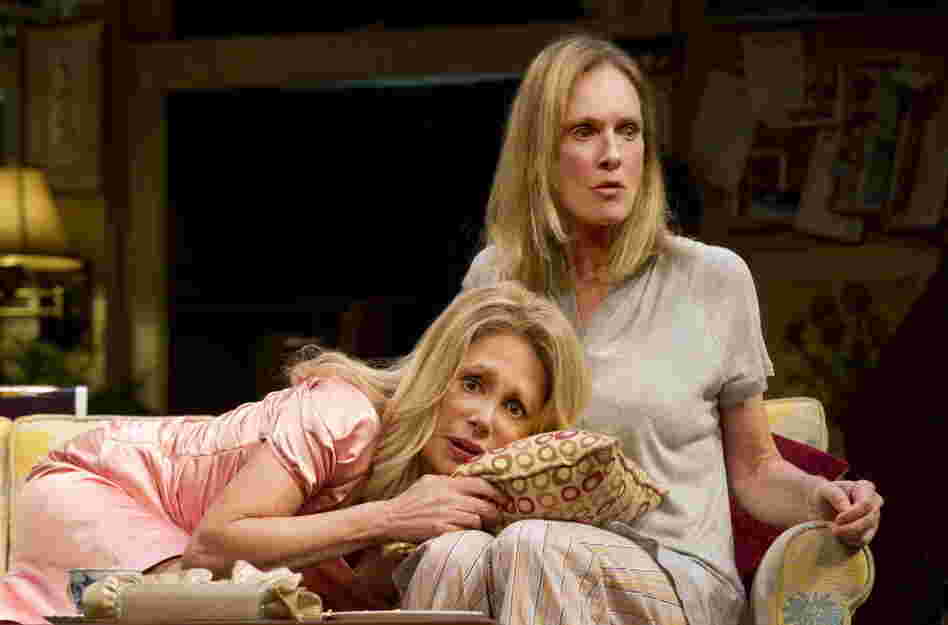 Marlo Thomas (left) and Lisa Emery in "George is Dead" by Elaine May.