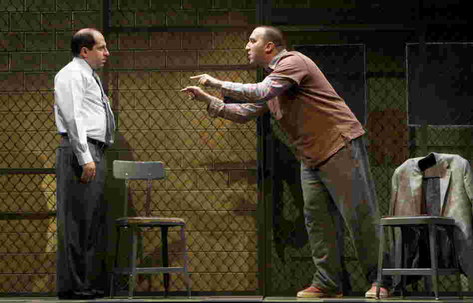 Jason Kravitz (left) and Danny Hoch in "The Talking Cure" by Ethan Coen.