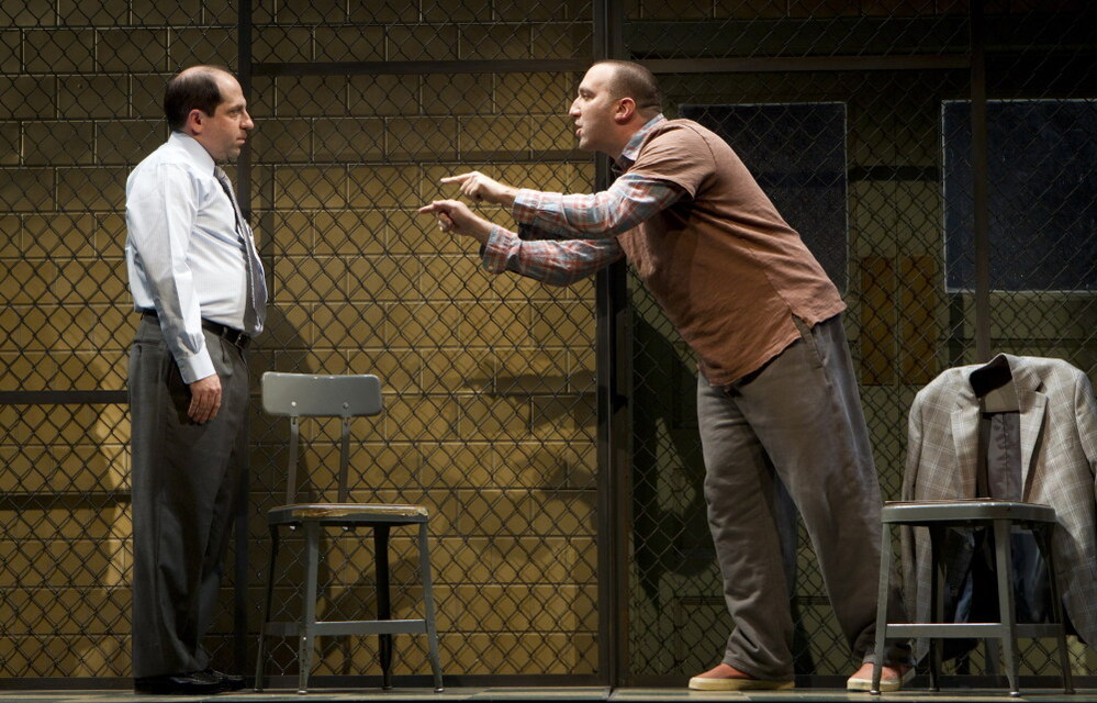 Jason Kravitz (left) and Danny Hoch in "The Talking Cure" by Ethan Coen.
