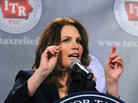 Rep. Michele Bachmann, shown speaking at a reception by the anti-tax group Iowans for Tax Relief, was once a prosecutor for the IRS. On the campaign trail, she has made that part of her resume a selling point. Rep. Michele Bachmann, shown speaking at a reception by the anti-tax group Iowans for Tax Relief, was once a prosecutor for the IRS. On the campaign trail, she has made that part of her resume a selling point.